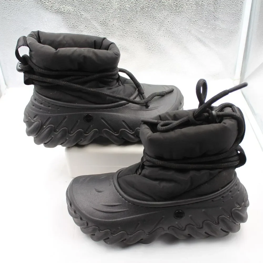Crocs Echo Boot Men 7 Women 9 Winter Snow Rain Puffer Boots Black